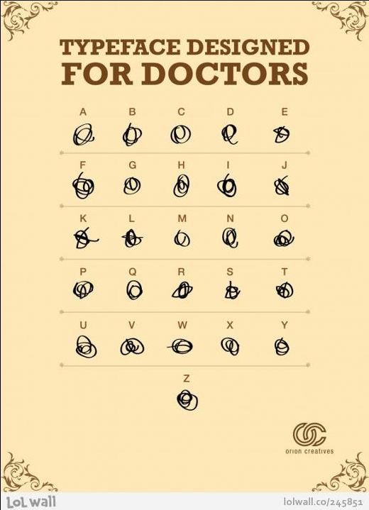 Skrifttyper for læger - ppt
